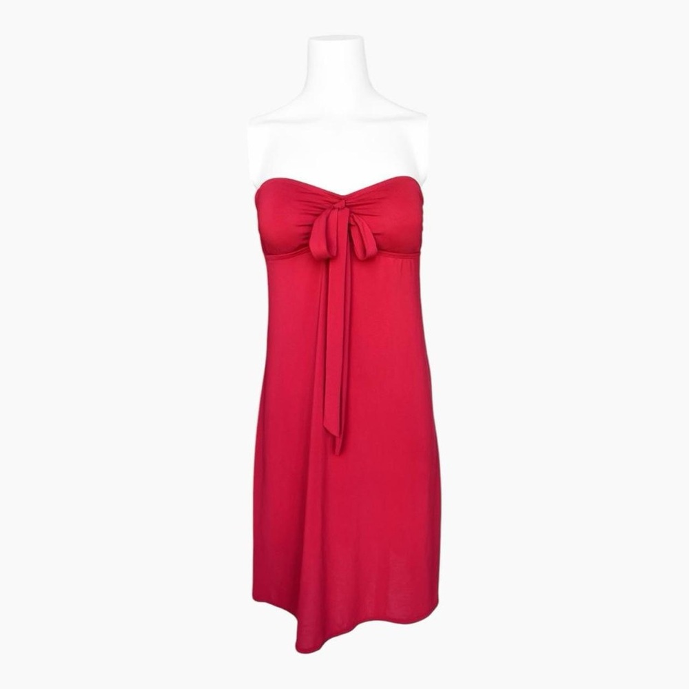 Jantzen ✦ Red Strapless Midi Dress